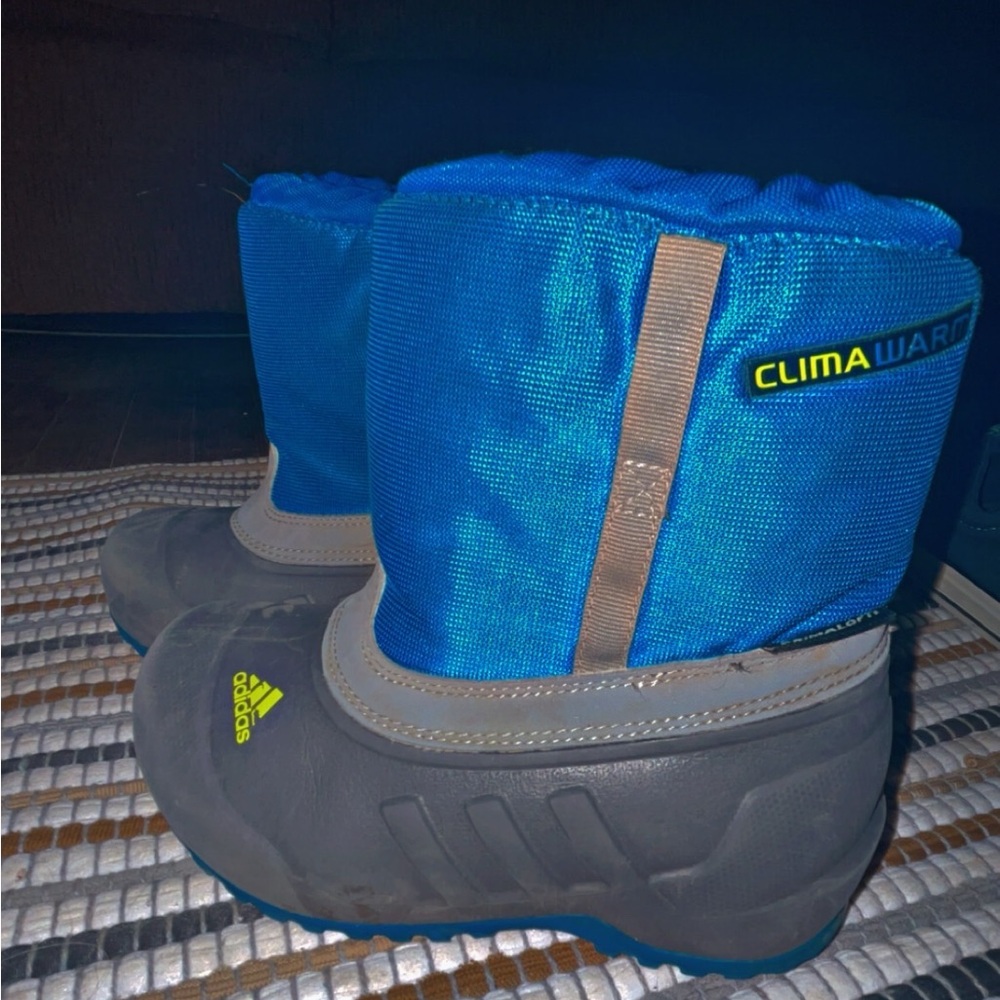 Adidas ClimaWarm Blue and Gray snow Boots
